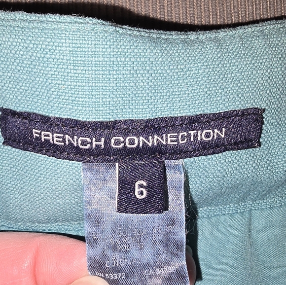 French Connection Seafoam Green Full Skirt with Pockets Women's Size 6 or M - Picture 5 of 7